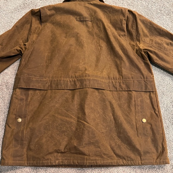 LL Bean Men's Double L Waxed-Cotton Upland Coat XL - Picture 6 of 10